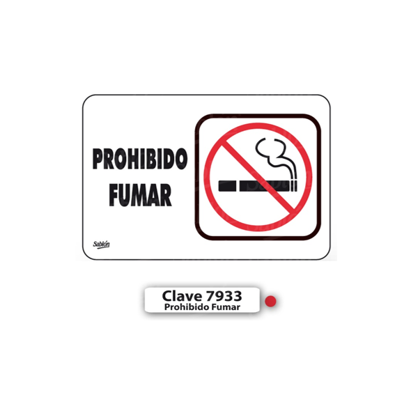 SENAL DE PROHIBIDO FUMAR 7933